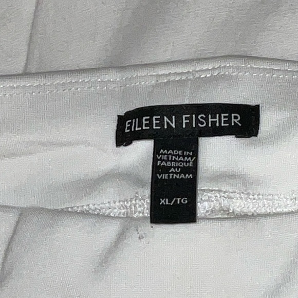 Eileen Fisher Washable Flex Ponte Pant white XL NWT Tencel blend minimalist - Picture 3 of 6